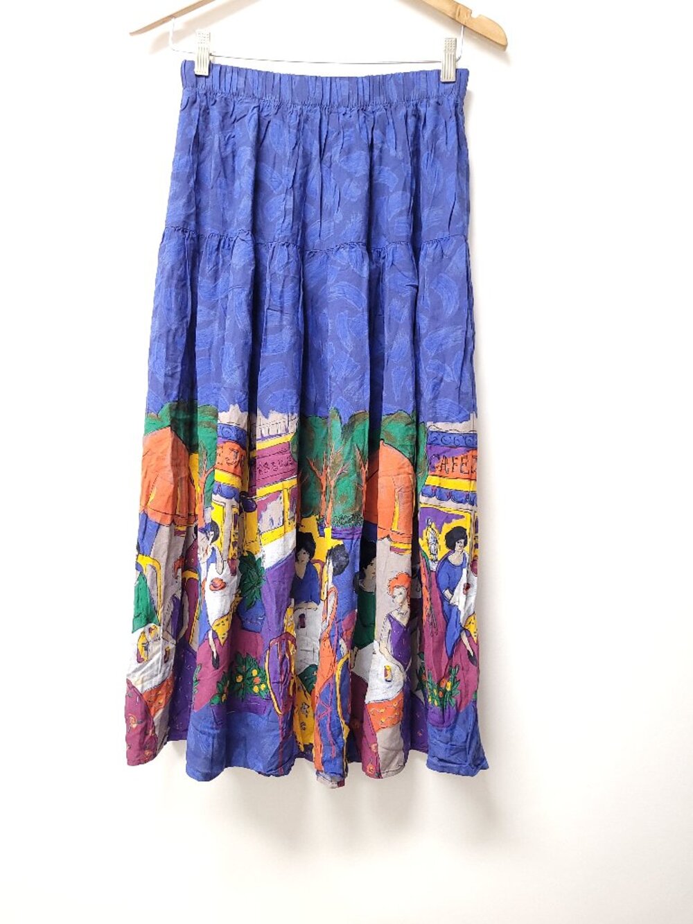 Starfire Artsy Midi Skirt Size 6 Multicolor